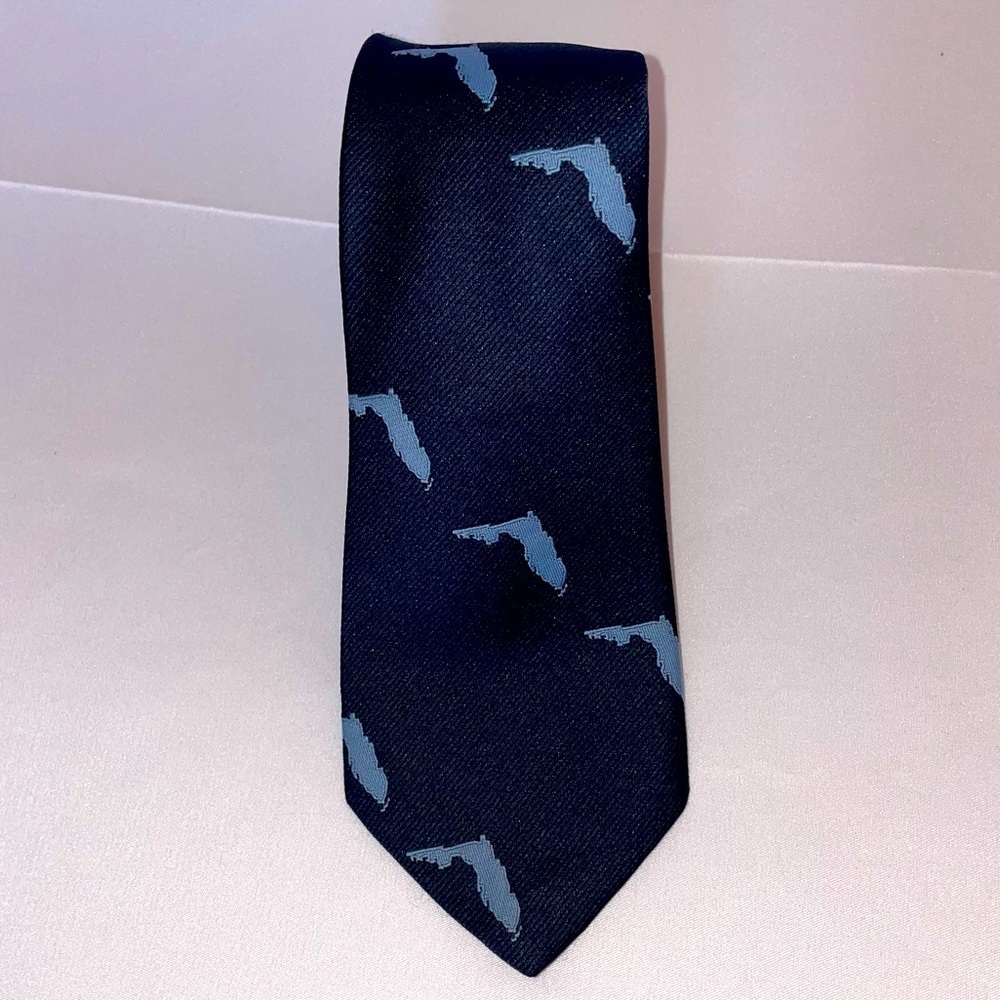 Florida Navy Blue Tie State of Florida 229